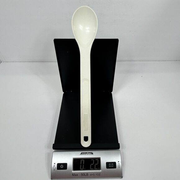 Rubbermaid White Serving Basting Solid Spoon Nylon Plastic 1973 Vintage USA - Picture 8 of 9